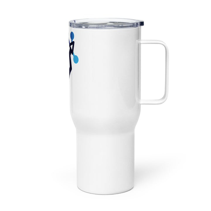 Travel mug with a handle